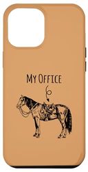 Custodia per iPhone 12 Pro Max My Office Horse Lover Present Equitazione Equitazione Equitazione