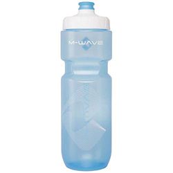 M-Wave PBO 750 Gourde en plastique de qualité supérieure Bleu transparent 750 ml