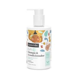 Suavinex, Balsam schampo för pojkar och flickor i åldrarna 3–10 år, allergenfri, parabenfri, silikonfri, lämplig för känslig hud, inga tårar eller ryck, 95% ingredienser naturligt ursprung, 300 ml