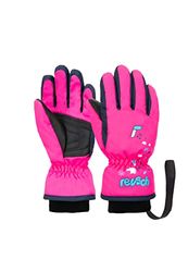 Reusch Guanti da sci unisex per bambini, comodi, caldi e antivento, per tutti i giorni, per neonati, neve, slitta, guanti invernali, rosa/blu,