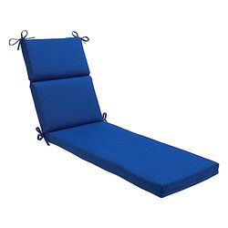 Pillow Perfect Indoor/Outdoor Carmody Chaise Lounge Cuscino, Fresco Navy, 72.5 in. L X 21 in. W X 3 in. D