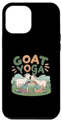 Carcasa para iPhone 15 Plus Divertido compañero de clase de yoga de cabra