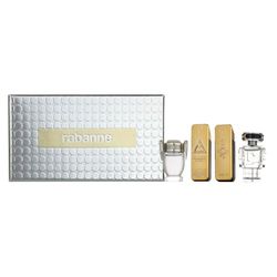 Paco Rabanne Mini Gift Set for Men, Eau de Cologne, 100 ml (4 x 0.2 oz), Mini Travel Variant