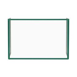 Bi-Office Trio Glass Board, Triple Glass Board with Green Aluminium Frame, 120 x 90 cm and Two 60 x 90 cm Boards