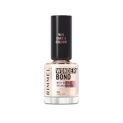 Rimmel Wonder'bond Care+Color Smalto, 002 Tank Top, Rigenera le unghie, Con Biotina e Cheratina Vegana, Modulabile, 12 ml