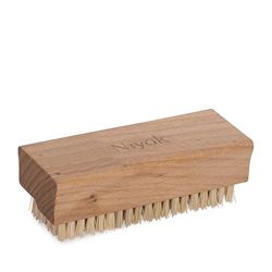 Niyok® Spazzola per lavaggio a mano grossolana • Spazzola a mano in legno di faggio FSC con setole naturali robuste • Spazzola a mano per una pulizia accurata • Spazzola per unghie in legno di faggio