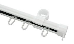 Gardinia Binario a U Bianco 110 cm, Metallo, 110cm