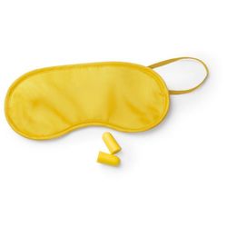 eBuyGB Colourful Eye Mask and Ear Plug Set, Yellow, Pack of 5