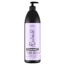 Joanna Professional Keratin Shampoo – Shampoo with Keratin for Brittle Hair – Innovative Complex Formula with Active Hair Growth Ingredients – Professional Keratin Hair Loss Shampoo - 1000 ml