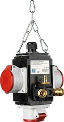 Schwabe 60738 IV+ Cube de courant électrique pour chantiers avec raccord pneumatique Protection IP 44