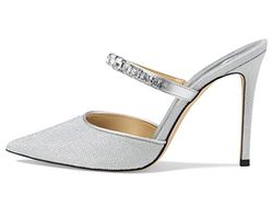 Michael Kors Jessa Mule Pump, Scarpa Con Il Tacco Donna, Argento, 41 EU