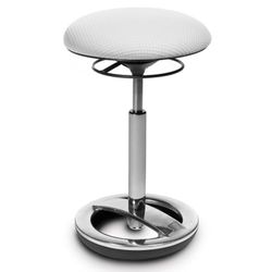 Topstar Sitness High Bob Banqueta giratória, poliéster, branco, 36,5 x 36,5 x 70 cm
