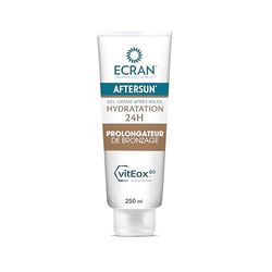 ECRAN® AFTERSUN - Gel crema dopo sole - Idratazione 24 ore - Prolungatore abbronzante - Tecnologia vitEox80 - Vitamina E - Senza autoabbronzante - a base di beta-carotene - antiossidante