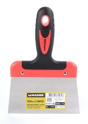 Spatule en acier inoxydable, 150 mm, idéale pour les travaux de précision et de durabilité en quincaillerie. Design ergonomique et résistant