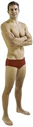 Finis Aqua Solid Red 34 Swim Briefs, röd, en storlek herr, Färg: röd, One size