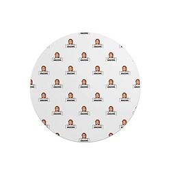 Questo Casa, Round Digital Printed Mouse Pad, Non-Slip Base, for Office and Home, Diameter:22cm