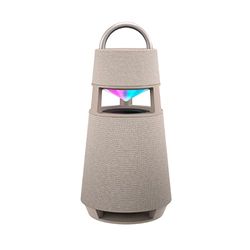 LG XBOOM 360 RP4BE - Altavoz Inalámbrico, Bluetooth, 120W Potencia, Iluminación LED, Autonomía 10h, Diseño Elegante Exclusivo, Sonido Premium Omnidireccional, El Sonido Absoluto, Color Beige