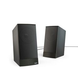 Hama Sonic LS-208 - Altoparlanti per computer, sistema stereo 2.0, altoparlanti alimentati tramite USB, connessione jack da 3,5 mm, colore: nero