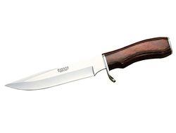 Joker-Coltello da Caccia, con Polsino in Legno, Rossa pressata, Unisex