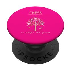 Chess It Help Me Grow Gioco di Strategia Albero Colorato PopSockets PopGrip Adesivo