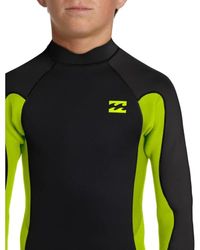 Billabong 403 Foil BZ GBS Fullsuit Combinaisons humides Garçon, Fluro Lime, S