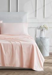 Linen Closet Ultimate Percal Blush Queen Juego de sábanas de 4 Piezas