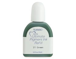 Tsukineko VersaColor Refill-Green Verde Recambio del teléfono móvil, Talla única