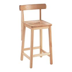 Morleys SW41006 Heritage Lab Stool with Backrest, 610mm Seat Height