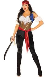Leg Avenue Ravishing Pirate Catsuit Déguisement pour femme Taille S
