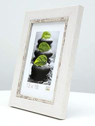 Deknudt S45VY1_13.0x13.0 Photo Frames, Resin, White, 13 x 13 cm