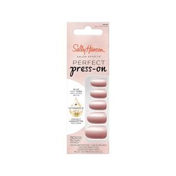 Sally Hansen Faux Ongles Salon Effects Perfect Press-On, 141 OUT OF THIS PEARL, N'abîment pas vos Ongles Naturels, Manucure Rapide & Facile, Résultat Professionnel, Capsules Réutilisables.