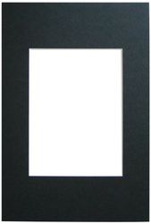 walther design Passepartouts preto para tamanho da armação: 50 x 70 cm, tamanho da imagem: 40 x 50 cm passepartouts PA070B