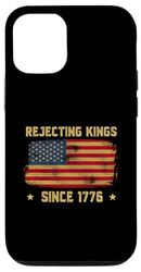 Rejecting Kings Since 1776 Patriotic Vintage American Flag Case for iPhone 12/12 Pro