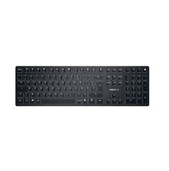 CHERRY KW X ULP, ultratunn mekanisk high-end tangentbord, fransk layout (AZERTY), trådlös multi-device tangentbord för upp till 4 enheter, uppladdningsbar, svart