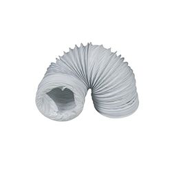 Europart 447886 Canalizado Manguera Calidad 100 mm PVC Manguera 280 cm climática de secado Campana, color blanco