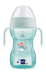 MAM Fun To Drink Cup met handgrepen en harde schenktuit, vanaf 8 maanden, 270 ml, lichtblauw