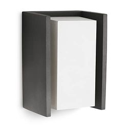Philips Bridge Outdoor Wall Light, Weatherproof Outdoor Light for Elegant Light Accents, Energy-Saving Outdoor Lighting with Warm White Light, Anthracite