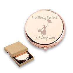 WUSUANED Miroir avec Citation de Mary Poppins - Cadeau inspiré du Film pour Les Fans de Mary Poppins
