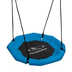 HUDORA Columpio Nido de aleación de Acero, Negro/Azul, 70 cm