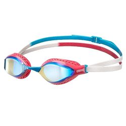 arena Air-Speed Mirror Lunettes de Natation Unisexe Adulte, Lunettes de Natation avec Oculaires Larges, Anti-buée, Protection UV, 3 Pontets Interchangeables, Joint d'Air