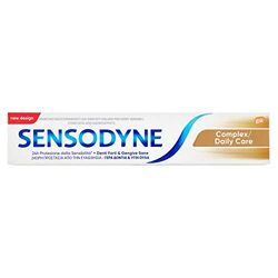 Sensodyne Dentifricio Complex, Denti sensibili, Aiuta a controllare la formazione della placca per Denti Forti & Gengive Sane, Uso Quotidiano, 75ml​