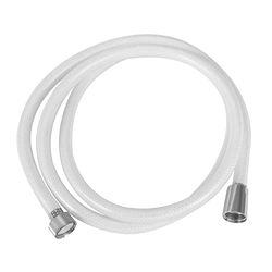 Amig - Mangueira de chuveiro 1,75 m - Flexo de chuveiro universal Mod.9902 de PVC reforçado branco - comprimento: 1,75 m - Mangueira longa para chuveiros embalados ou banheiras - leve e resistente