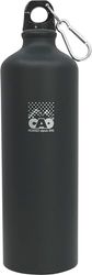 C.A.O. - Gourde POP 1 litre en Aluminium - Couleur Noir - Hauteur 27 cm - Diamètre ø 8 cm