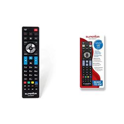 Superior Electronics SUPTRB010 Telecomando universale per tutte le TV Philips & LG Replacement Telecomando di ricambio universale compatibile con tutti i TV e SMART TV