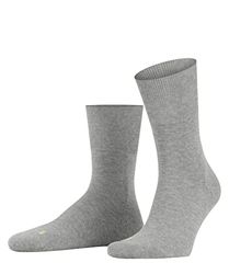 FALKE Uniseks-volwassene Sokken Run U SO Katoen Dun eenkleurig 1 Paar, Grijs (Light Grey 3400), 42-43