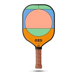 OZO Pickleball - Jupiter Energia Chroma - Raquette de Puissance pour Le Niveau Intermédiaire Approuvée par l'USAPA - Surface en Fibre de Carbone de 12K