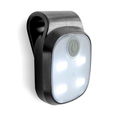 X4-LIFE Lámpara LED con clip | Luz para gorros | Linterna frontal LED recargable | Uso manos libres | Lámpara SOS