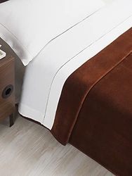 Pielsa – 5047 – 75 | Coperta | Coperta liscia, coperta | coperta | coperta | coperta invernale | coperta in velluto | coperta color cioccolato | coperta letto misura 150