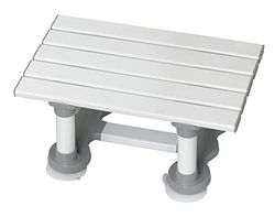 HOMECRAFT Savanah Slatted Bath seat, Lightweight and Portable Suction Bath Seat, Shower Chair Aid for Elderly, Disabled and Handicapped Users, 8 inch