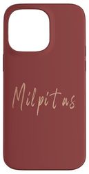 Milpitas California Vintage elegant design Case for iPhone 14 Pro Max